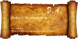 Dobri Alexandra névjegykártya